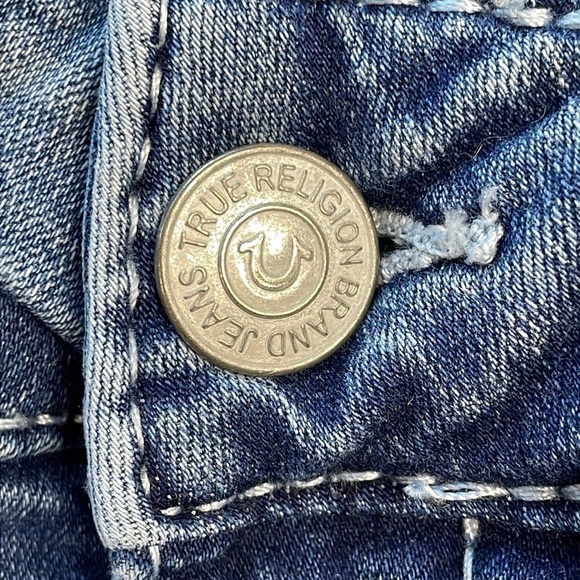 True Religion Halle Mid Rise Super Skinny Jeans Medium Wash Sz 29 - Picture 10 of 13